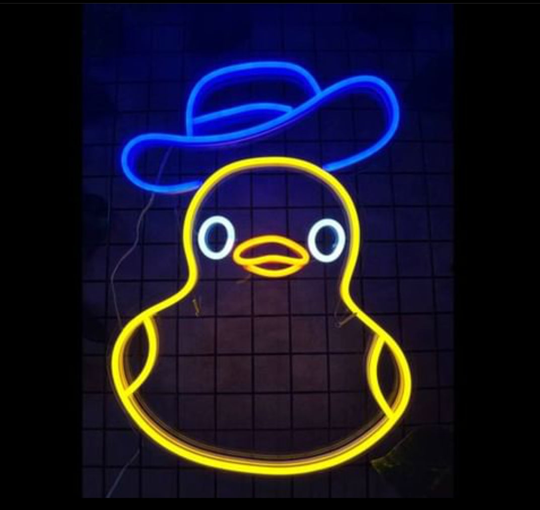 Duck Neon Sign, Cowboy Duck Led Sign, Duck Neon Sign, Rubber Duck Neon  Sign, Duck Led Sign, Funny Dusk Neon Sign, Duck Neon Light