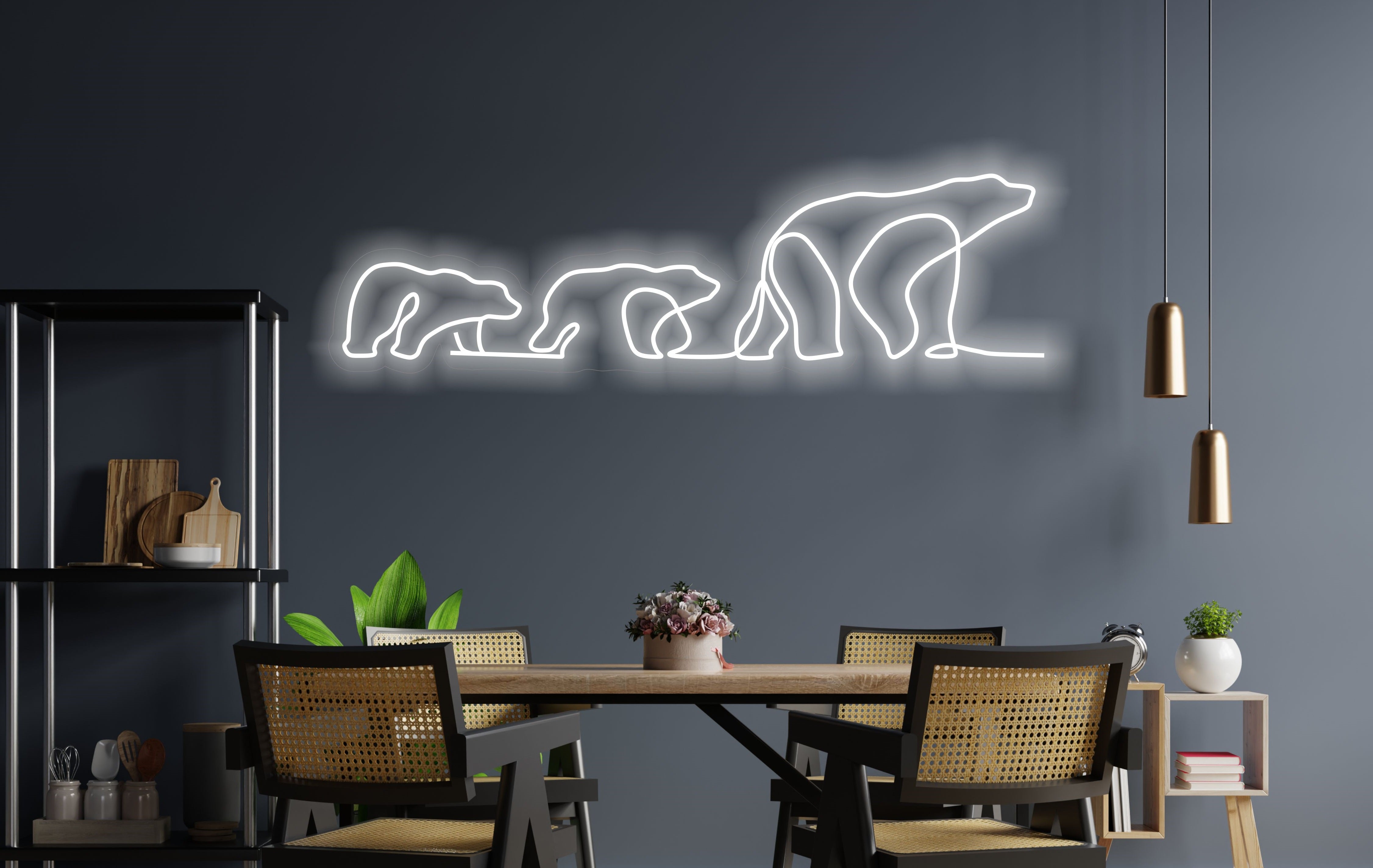 HYPEBEAST NEON LIGHT LED SIGN Wall ART Decor BEAR FURNITURE ART