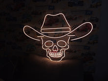 Load image into Gallery viewer, Skull Neon Sign, Skeleton Neon sign, Skull and Crossbones Neon sign, Pirate Skull Neon sign, Death&#39;s Head Neon sign
