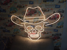 Load image into Gallery viewer, Skull Neon Sign, Skeleton Neon sign, Skull and Crossbones Neon sign, Pirate Skull Neon sign, Death&#39;s Head Neon sign
