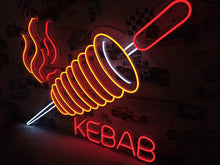 Load image into Gallery viewer, Kebab neon Sign, Neon Doner Sign, Neon Vertical Rotating Shawarma Sign, LED Neon Kebab Sign, Neon Shawarma Sign
