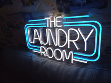 Load image into Gallery viewer, Neon sign inscription the laundry room, laundry neon sign, Neon Signs for Laundromats, LED Neon Signs
