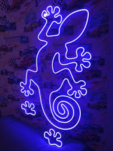 Load image into Gallery viewer, Salamander neon sign, lizard crawling on the wall neon sign, Reptile neon sign, Gecko neon sign, Iguana neon sign, Dragon neon sign
