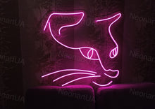 Load image into Gallery viewer, Cat animal neon sign home decor,pet cat neon sign home decor, cat animal neon sign led decor, kitty LED Neon Light Sign, Custom Neon Sign
