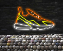 Load image into Gallery viewer, Neon sport Shoe Sign, Sneaker Neon Sign, Neon sports shoe signage, Athletic footwear neon sign, Neon sneaker logo, Running shoe neon light

