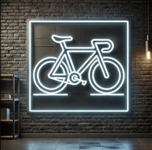 Load image into Gallery viewer, Bicycle neon sign, Bike sign neon, light led, light home decor, bedroom decor, wall neon sign, bicycle art, neon decor led neon sign
