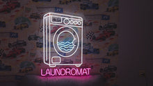 Load and play video in Gallery viewer, Laundry neon sign, laundromat neon sign, open laundry sign, wash and fold neon sign, self service laundry sign, coin laundry neon sign, dry cleaning neon sign, laundry room neon light, laundry open sign, neon laundry light
