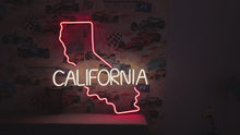 Load and play video in Gallery viewer, California state - led light neon sign
