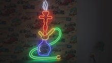 Load and play video in Gallery viewer, Hookah Neon Sign, Shisha Neon Sign, Hookah Led Sign, Hookah Neon Light, Smoker Neon Sign, Bar neon light, Hookah Bar Decor
