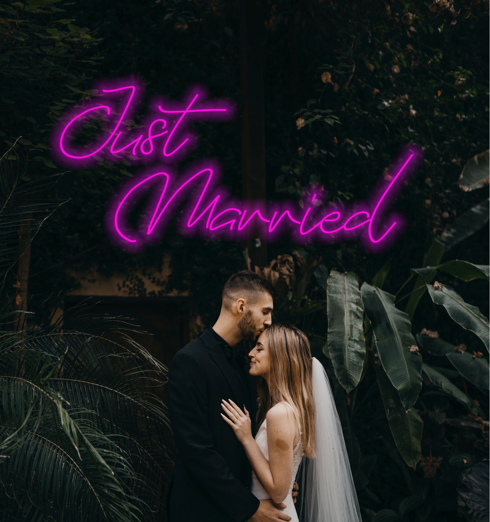 Scritta neon led - Just married –