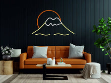 Load image into Gallery viewer, Mountain sunrise - LED neon sign, sunset light lamp, wall decor sign for bedroom neonartUA
